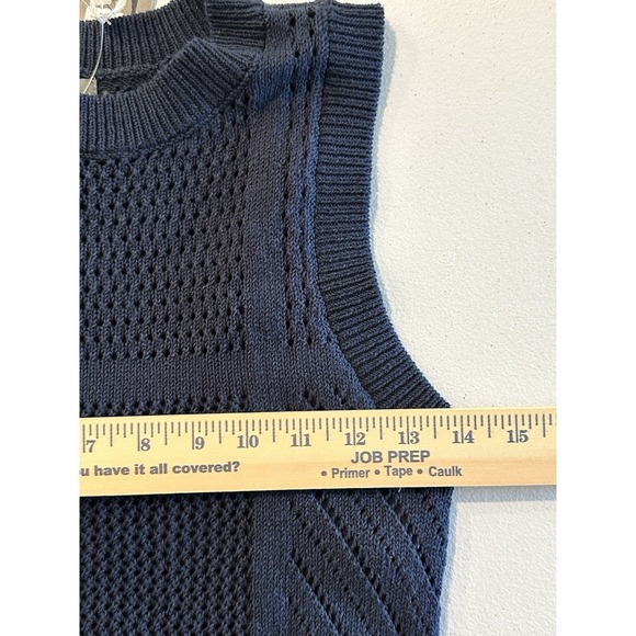 Worthington Women's Sleeveless Midi Sweater Dress Size XS Navy Blue NWT‎ - Picture 13 of 16